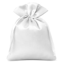 Bolsas de satén 6 x 8 cm - blanco Bolsas de satén