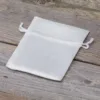 Bolsas de satén 6 x 8 cm - blanco Baby Shower