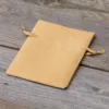 Bolsas de satén 6 x 8 cm - dorado Decoraciones de mesa