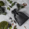 Bolsas de satén 6 x 8 cm - negro Despedida de soltera y despedida de soltero