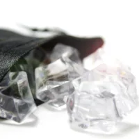 Bolsas de satén 6 x 8 cm - negro Primera comunión