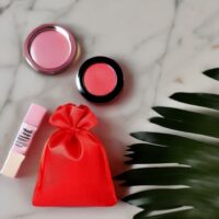 Bolsas de satén 6 x 8 cm - rojo San Valentín