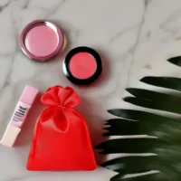 Bolsas de satén 6 x 8 cm - rojo San Valentín