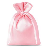 Bolsas de satén 6 x 8 cm - rosa claro Bolsas de boda