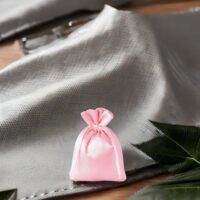 Bolsas de satén 6 x 8 cm - rosa claro Bolsas pequeñas 6x8 cm