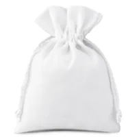 Bolsas de terciopelo 11 x 14 cm - blanco Bolsas pequeñas 11x14 cm