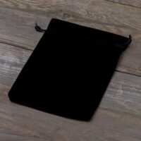 Bolsas de terciopelo 11 x 14 cm - negro Bolsas negras