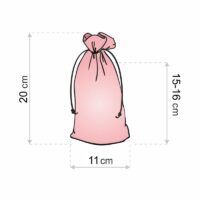 Bolsas de terciopelo 11 x 20 cm - blanco Decoraciones de mesa