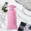Bolsas de terciopelo 11 x 20 cm - rosa claro Decoraciones de mesa