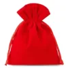 Bolsas de terciopelo 13 x 18 cm - rojo Bolsas de terciopelo