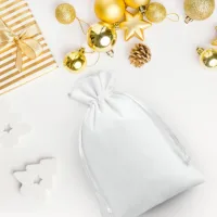 Bolsas de terciopelo 6 x 8 cm - blanco Bolsas blancas