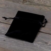 Bolsas de terciopelo 6 x 8 cm - negro Halloween