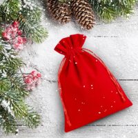 Bolsas de terciopelo 6 x 8 cm - rojo Bolsas de terciopelo