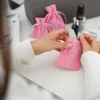 Bolsas de terciopelo 6 x 8 cm - rosa claro Para niños