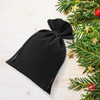 Bolsas de terciopelo 9 x 12 cm - negro Bolsas de terciopelo