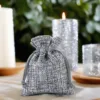 Bolsas de yute 12 x 15 cm - gris Bolsas pequeñas 12x15 cm
