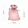 Bolsas de yute 12 x 15 cm - rojo / árbol de Navidad Sectores / Envoltorios para…
