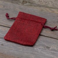 Bolsas de yute 6 x 8 cm - granate Lavanda y productos secos perfumados