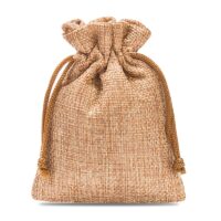 Bolsas de yute 6 x 8 cm - marrón claro Bolsas marrones