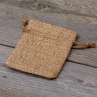 Bolsas de yute 6 x 8 cm - marrón claro Para mascota