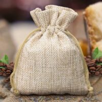 Bolsas de yute 6 x 8 cm - natural claro Bolsas para lavanda