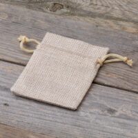 Bolsas de yute 6 x 8 cm - natural claro Para mascota