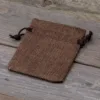 Bolsas de yute 6 x 8 cm - natural oscuro Lavanda y productos secos perfumados
