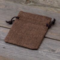 Bolsas de yute 6 x 8 cm - natural oscuro Lavanda y productos secos perfumados