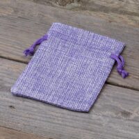 Bolsas de yute 6 x 8 cm - violeta claro Bolsa de yute