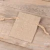 Bolsitas de lino natural 10 x 13 cm Bolsas oscuras naturales