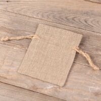 Bolsitas de lino natural 9 x 12 cm Bolsas oscuras naturales