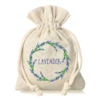 Bolsitas estilo lino 10 x 13 cm con la impresión - natural / lavanda Bolsas para lavanda