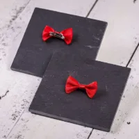 Lazos de tela 4 x 2 cm - color rojo Todos los productos