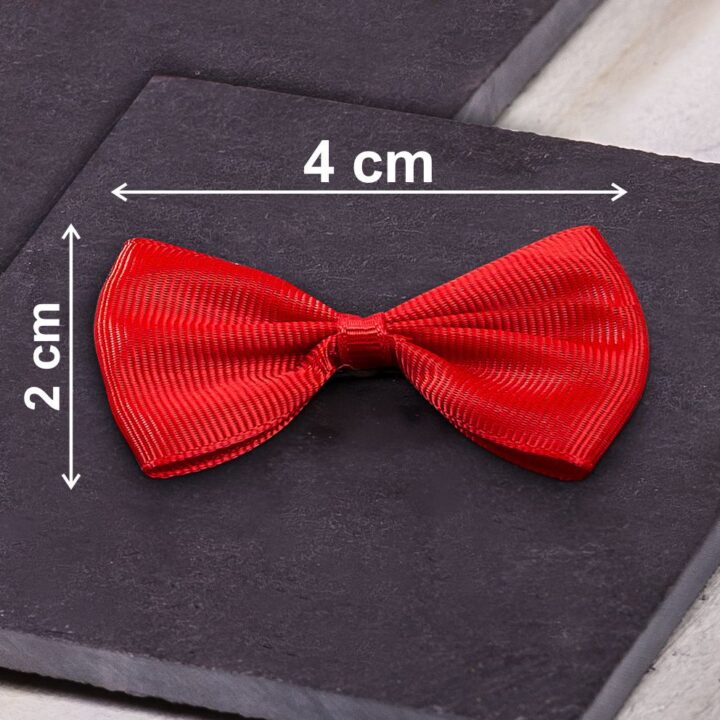 Lazos de tela 4 x 2 cm - color rojo Uso