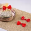 Lazos de tela 7 x 3 cm - color rojo Fiestas y ocasiones especiales