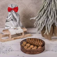 Lazos de tela 7 x 3 cm - color rojo Uso