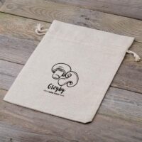 Bolsa grande estilo lino con la impresión 30 x 40 cm - para setas Bolsas con cierre rápido y fácil