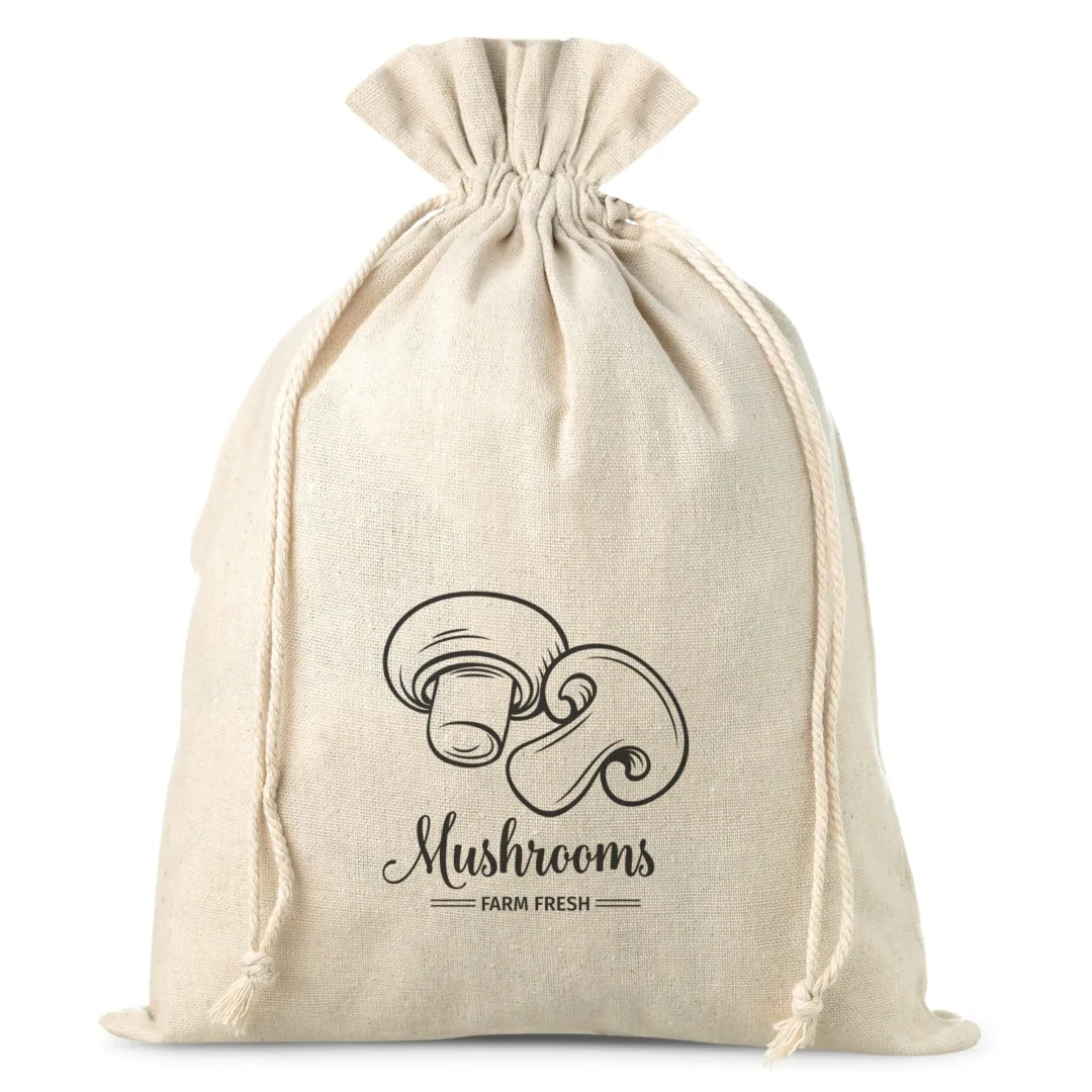 Bolsa grande estilo lino con la impresión 30 x 40 cm - para setas Bolsas ocasionales