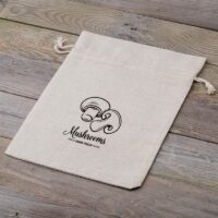 Bolsa grande estilo lino con la impresión 30 x 40 cm - para setas Bolsas con cierre rápido y fácil