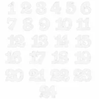 números autoadhesivos 1-24:  blancos MIX Todos los productos