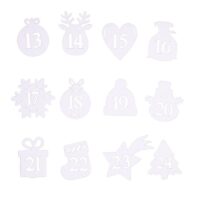 números autoadhesivos 1-24:  blancos MIX DIY: kits creativos