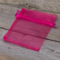 Bolsas de organza 11 x 14 cm - fucsia Para niños