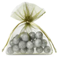 Bolsas de organza 11 x 14 cm - verde oliva Bolsas de boda