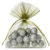 Bolsas de organza 6 x 8 cm - verde oliva Bolsas de boda