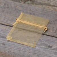 Bolsas de organza 8 x 10 cm - dorado Jabones