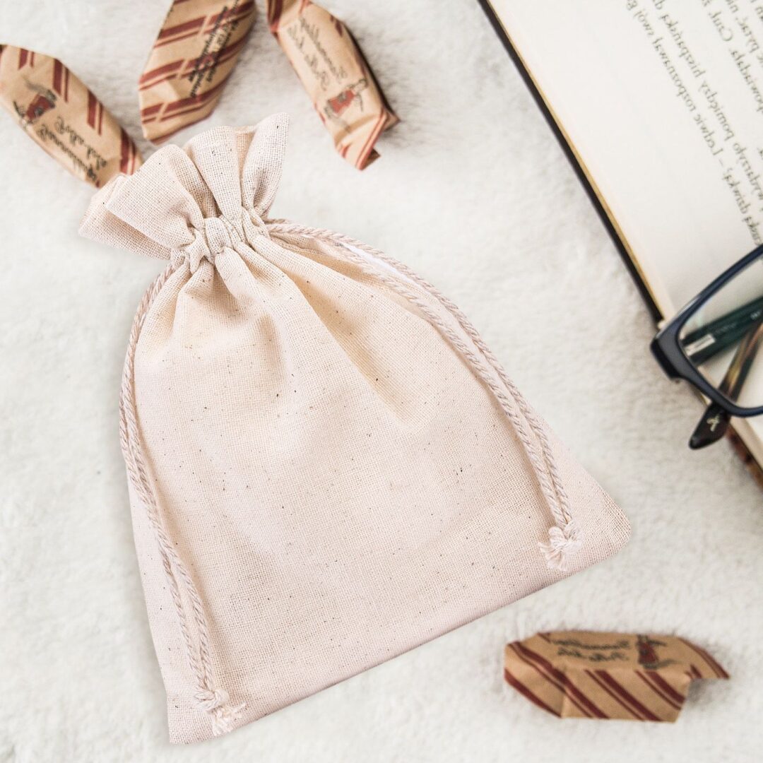 Bolsas de algodón 26 x 35 cm - natural Velas