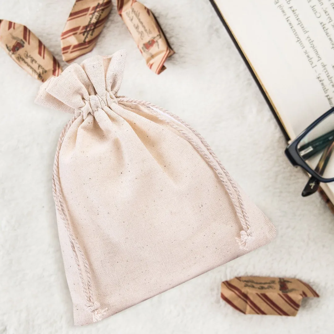 Bolsas de algodón 26 x 35 cm - natural Velas