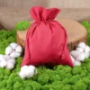 Bolsas de algodón 26 x 35 cm - rojo Día de la Mujer
