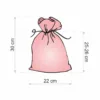 Bolsas de yute 22 x 30 cm - rojo Bolsas grandes de yute