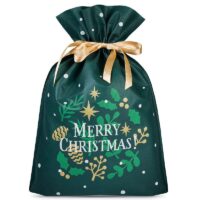 Bolsas grandes nonwoven 30 x 45 cm con estampado: Navidad Bolso de la Navidad